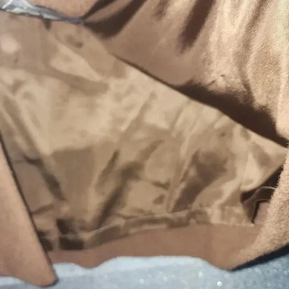 Marisa Minicucci Womens Brown Baby Alpaca Wool Long Sleeve Collared Coat Size 16 - Picture 9 of 12